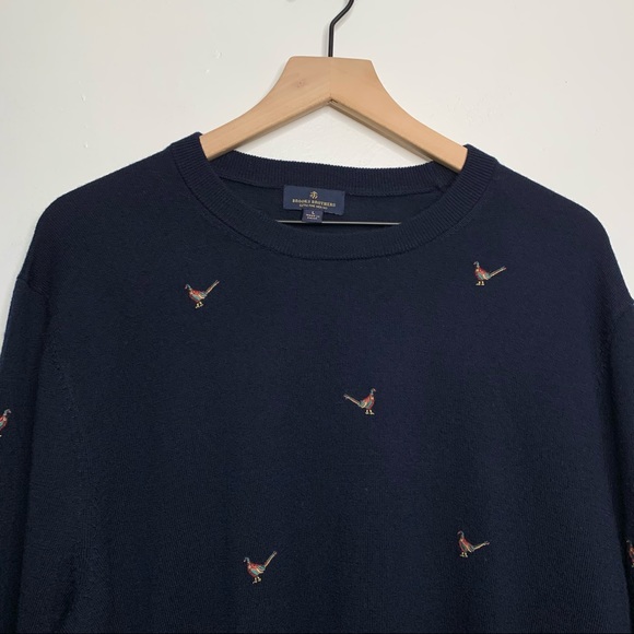 Brooks Brothers Wool Pullover Pheasant 